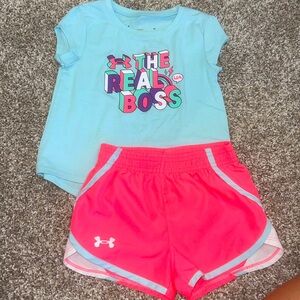 Toddler girl Under Armour set